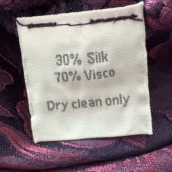 BIANCO LEVRIN Asian Inspired Tunic Topper Jacket Silk Blend Jacquard Ethereal - Picture 14 of 16